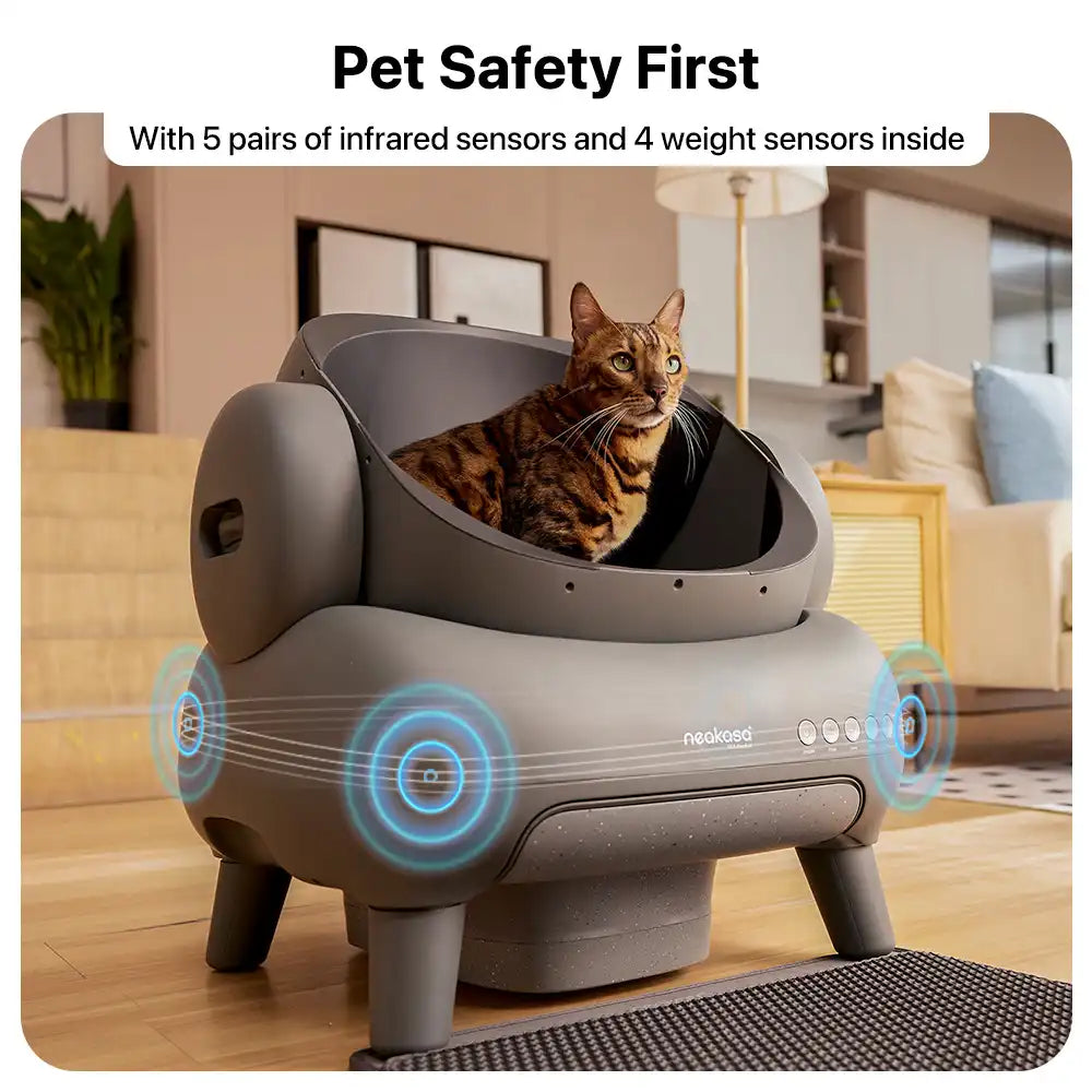 Pet safety first - infrared and weight sensors inside the Neakasa M1